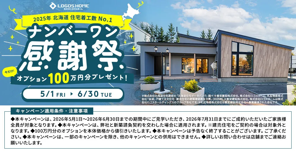 ナンバーワン感謝祭 今だけ！オプション100万円分プレゼント！