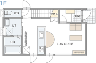 プラン1 1階間取り図