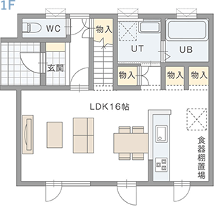 プラン2 1階間取り図