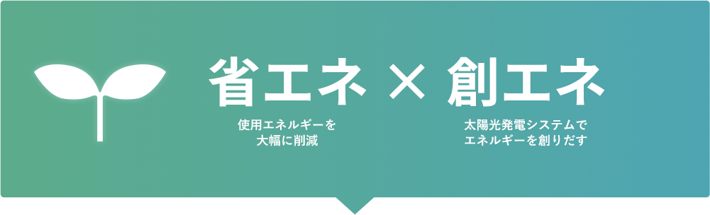 省エネ×創エネ