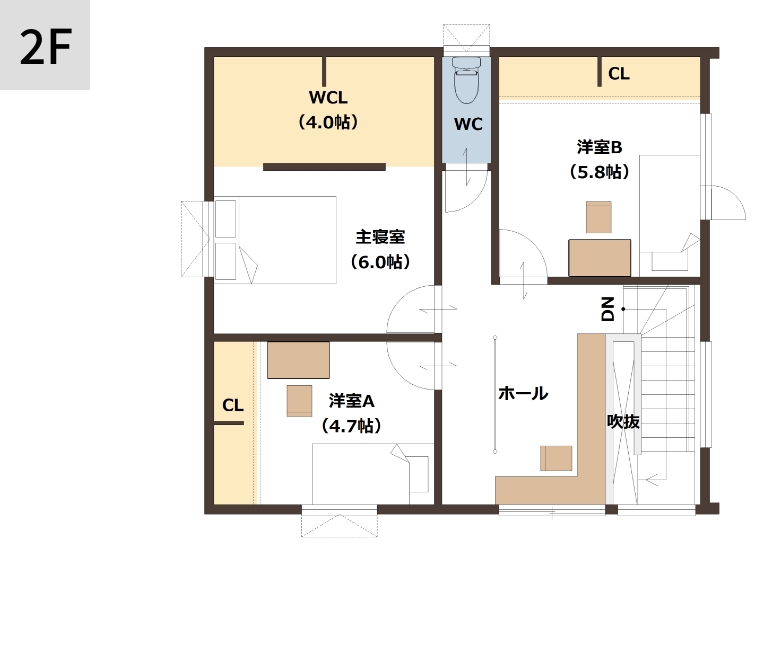 2F間取り図