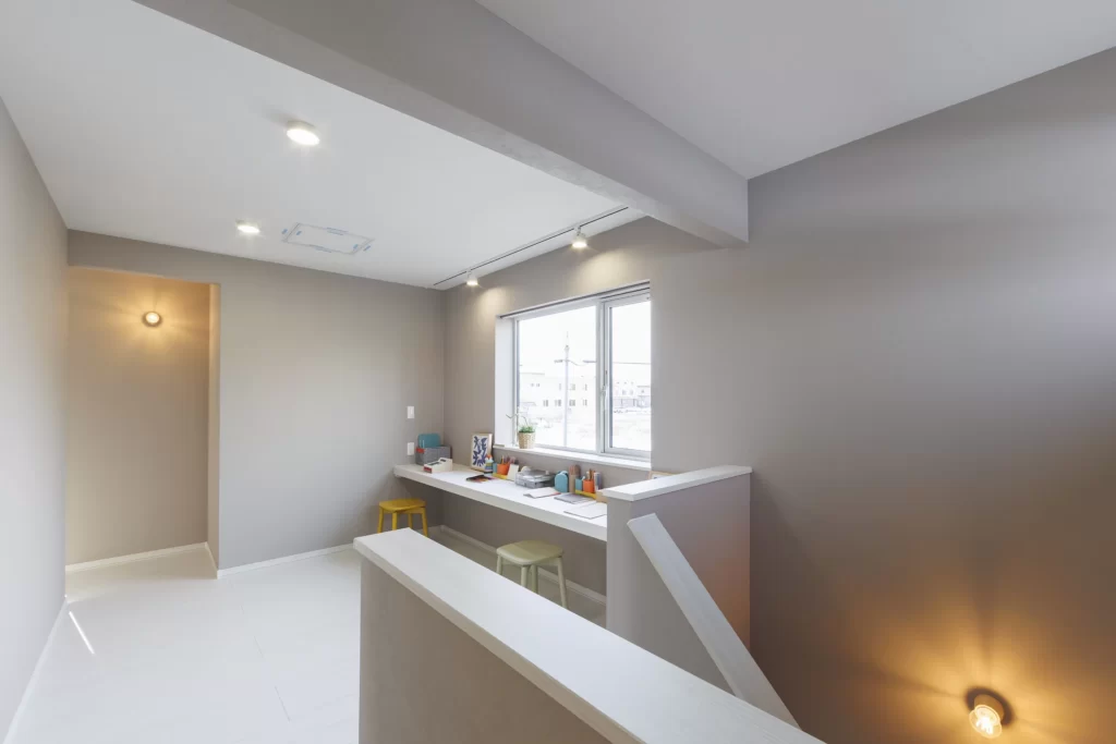 【空へと広がる吹き抜けと、ゆとりを生む家事動線】桜木町2丁目｜-BROOK(ブルック)- モデルハウス