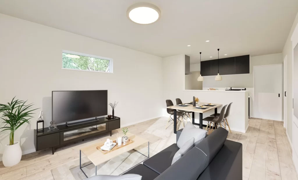 【収納充実、ナチュラルモノトーンのお家】札幌市白石区本通10丁目｜モデルハウスB