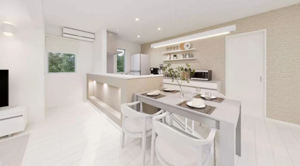 【白の重なりが生む立体感-blanc(ブラン)-】釧路市鳥取北8丁目｜モデルハウス