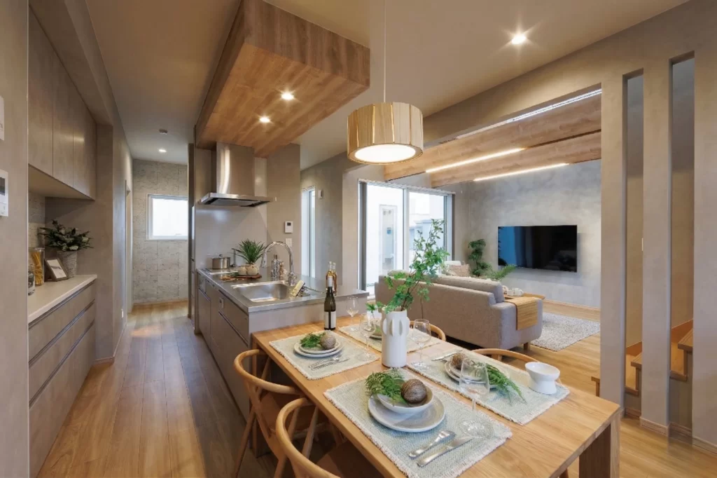 【家事がすっと進む、白と木目の心地よい家】恵庭市和光町｜-NORD・BLANC(ノールブラン)-モデルハウス