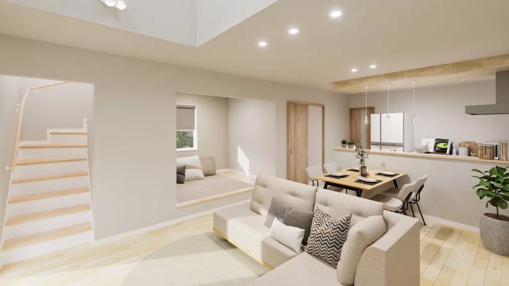 【子育てと家事を快適にする、グレージュハウス】仙台市太白区東中田｜モデルハウス