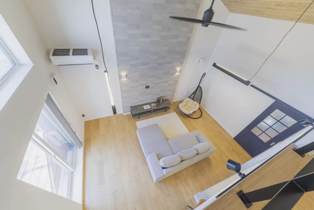 【リゾートヴィラのような勾配天井の平屋】石巻市向陽町2丁目｜モデルハウス