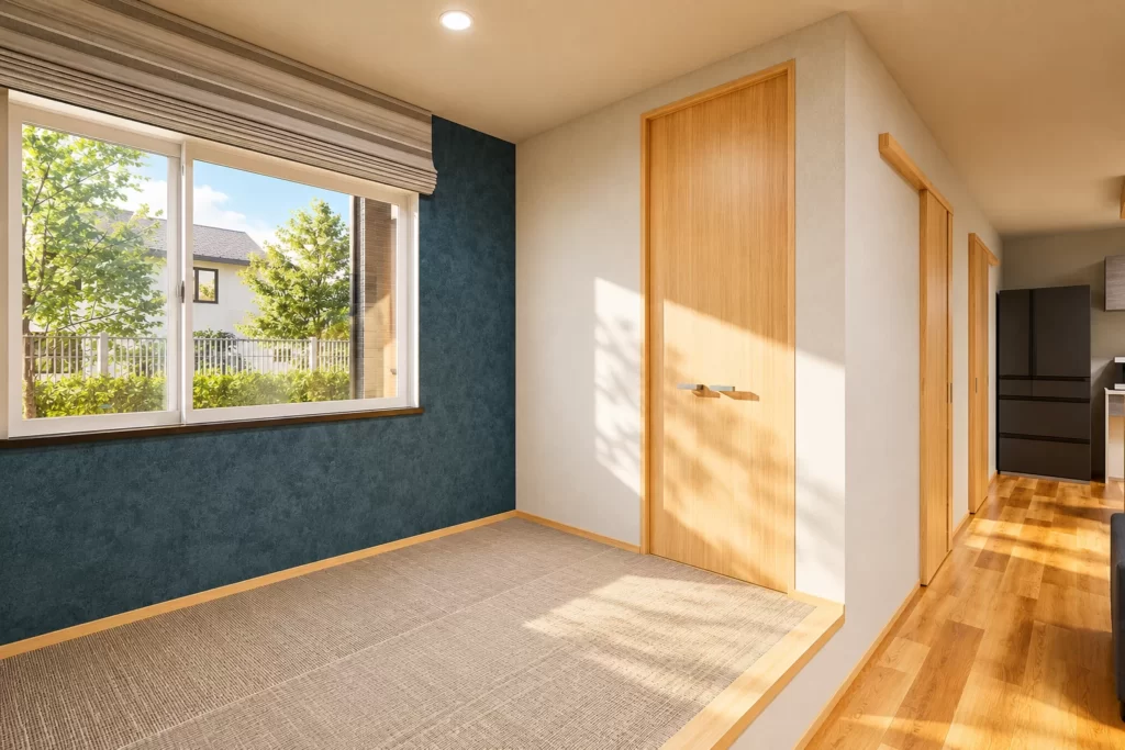 【木目×和の趣、暮らしの動線にもこだわった住まい】名取市上余田｜モデルハウス