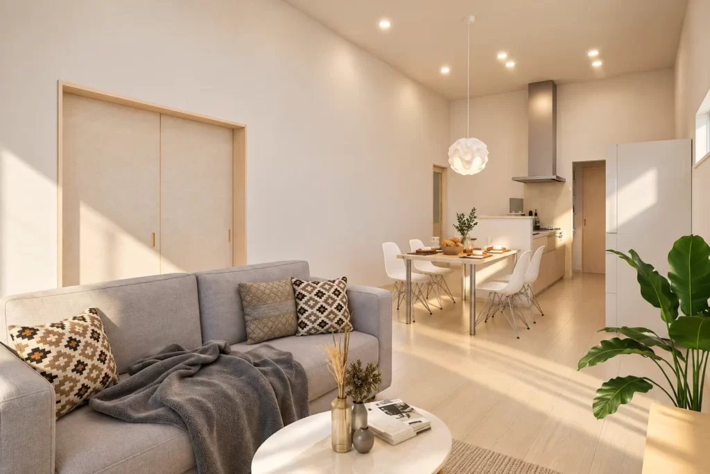 【平屋なのに、吹き抜けの開放感】西4条南34丁目|モデルハウスE棟