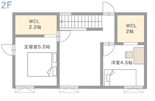 プラン1 2階間取り図